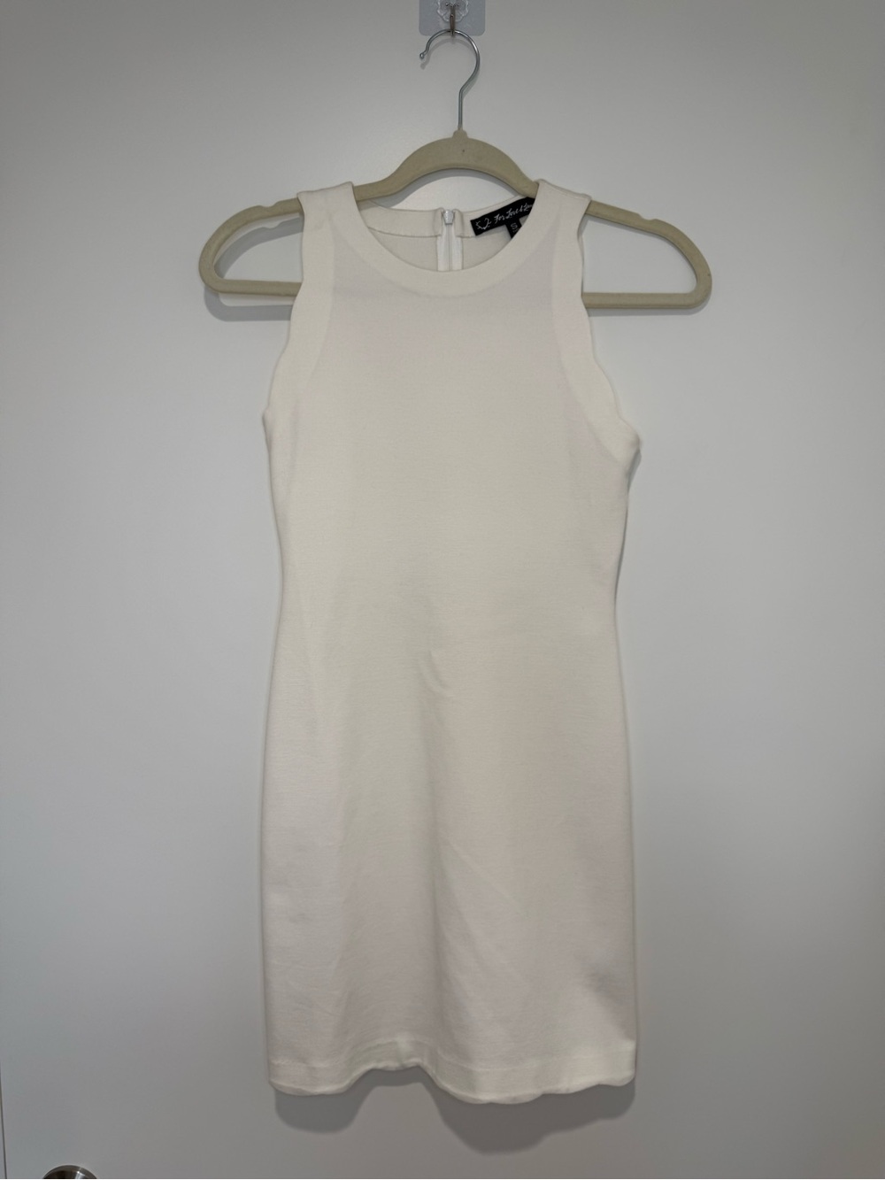 For Love And Lemons Cream Sleeveless Mini Dress